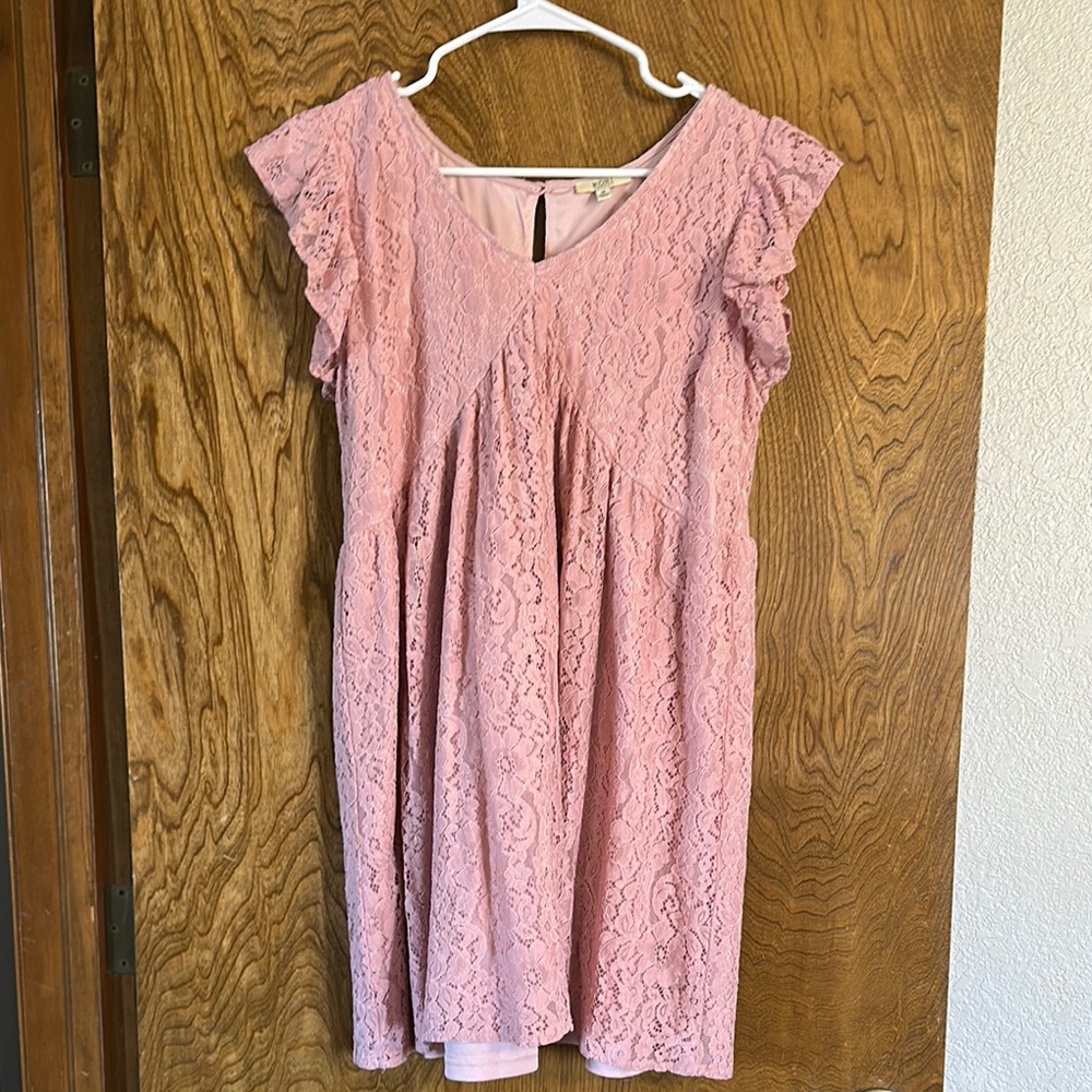 Pink Lace Dress